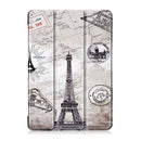 Coloured Drawing Pattern Horizontal Deformation Flip Leather Case for Lenovo Tab M10, with Three-folding Holder (Ancient Tower Pattern)