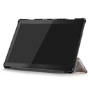 Coloured Drawing Pattern Horizontal Deformation Flip Leather Case for Lenovo Tab M10, with Three-folding Holder (Ancient Tower Pattern)