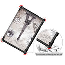 Coloured Drawing Pattern Horizontal Deformation Flip Leather Case for Lenovo Tab M10, with Three-folding Holder (Ancient Tower Pattern)