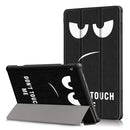 Coloured Drawing Pattern Horizontal Deformation Flip Leather Case for Lenovo Tab M10, with Three-folding Holder (Big Eyes Pattern)