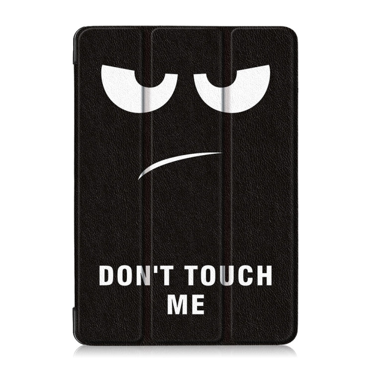 Coloured Drawing Pattern Horizontal Deformation Flip Leather Case for Lenovo Tab M10, with Three-folding Holder (Big Eyes Pattern)