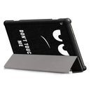 Coloured Drawing Pattern Horizontal Deformation Flip Leather Case for Lenovo Tab M10, with Three-folding Holder (Big Eyes Pattern)