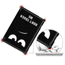 Coloured Drawing Pattern Horizontal Deformation Flip Leather Case for Lenovo Tab M10, with Three-folding Holder (Big Eyes Pattern)