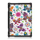 Coloured Drawing Pattern Horizontal Deformation Flip Leather Case for Lenovo Tab M10, with Three-folding Holder (Butterfly Pattern)