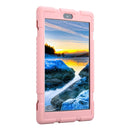 Full Coverage Silicone Shockproof Case for Amazon Kindle Fire HD 8 (2017)(Rose Gold)
