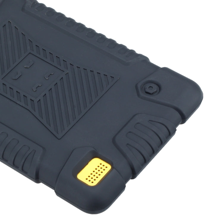 Full Coverage Silicone Shockproof Case for Amazon Kindle Fire 7 (2017)(Black)