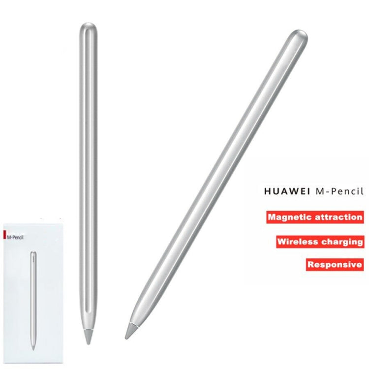 Original Huawei M-Pencil 160mm Stylus Pen + 2 Spare Nibs Set for Huawei MatePad Pro / MatePad(Silver)
