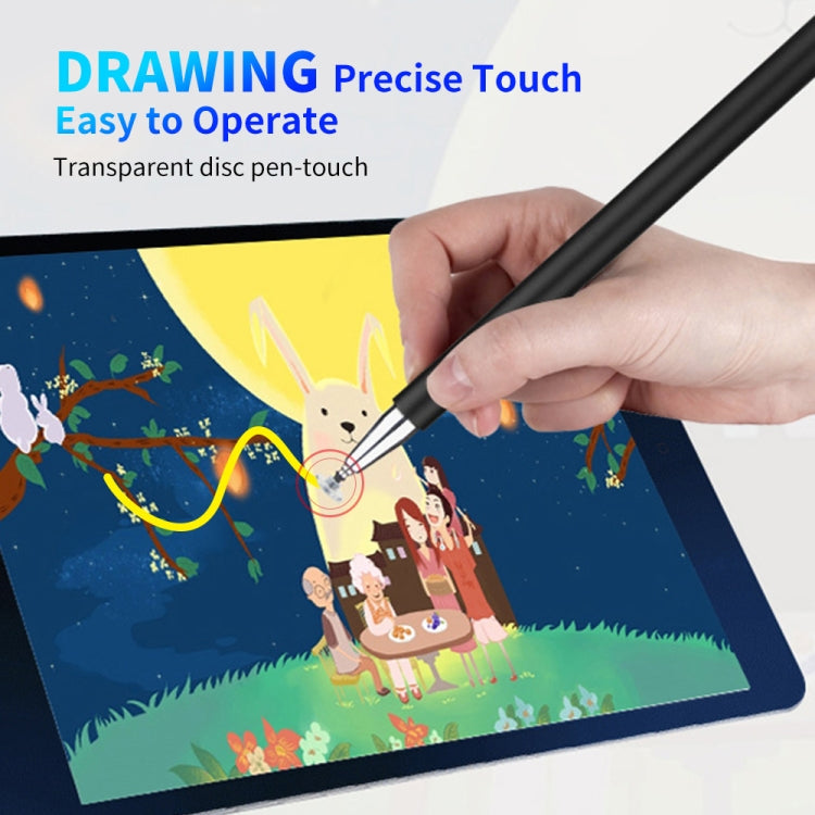 JD01 Universal Magnetic Pen Cap + Disc + Spare Pen Head Stylus Pen for Smart Tablets and Mobile Phones(Rose Gold)