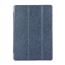 For Huawei MediaPad T3 10 9.6 inch Silk Texture Horizontal Flip Leather Case with 3-folding Holder(Dark Blue)