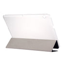 For Huawei MediaPad T3 10 9.6 inch Silk Texture Horizontal Flip Leather Case with 3-folding Holder(Dark Blue)