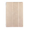 For Huawei MediaPad T3 10 9.6 inch Silk Texture Horizontal Flip Leather Case with 3-folding Holder(Gold)