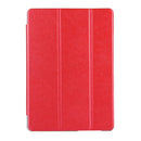 For Huawei MediaPad T3 10 9.6 inch Silk Texture Horizontal Flip Leather Case with 3-folding Holder(Red)