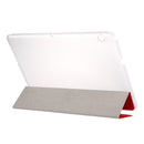 For Huawei MediaPad T3 10 9.6 inch Silk Texture Horizontal Flip Leather Case with 3-folding Holder(Red)