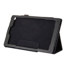 For Amazon Kindle Fire HD8 (2017) Litchi Texture Horizontal Flip Leather Case with Holder(Black)