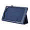 For Amazon Kindle Fire HD8 (2017) Litchi Texture Horizontal Flip Leather Case with Holder(Dark Blue)