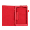 For Amazon Kindle Fire HD8 (2017) Litchi Texture Horizontal Flip Leather Case with Holder(Red)