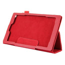 For Amazon Kindle Fire HD8 (2017) Litchi Texture Horizontal Flip Leather Case with Holder(Red)