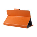 10 inch Tablets Leather Case Crazy Horse Texture Protective Case Shell with Holder for Asus ZenPad 10 Z300C, Huawei MediaPad M2 10.0-A01W, Cube IWORK10(Orange)