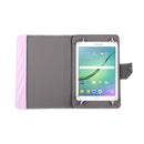 10 inch Tablets Leather Case Crazy Horse Texture Protective Case Shell with Holder for Asus ZenPad 10 Z300C, Huawei MediaPad M2 10.0-A01W, Cube IWORK10(Pink)