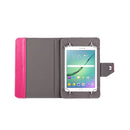 10 inch Tablets Leather Case Crazy Horse Texture Protective Case Shell with Holder for Asus ZenPad 10 Z300C, Huawei MediaPad M2 10.0-A01W, Cube IWORK10(Magenta)