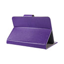 10 inch Tablets Leather Case Crazy Horse Texture Protective Case Shell with Holder for Asus ZenPad 10 Z300C, Huawei MediaPad M2 10.0-A01W, Cube IWORK10(Purple)