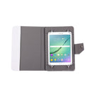 10 inch Tablets Leather Case Crazy Horse Texture Protective Case Shell with Holder for Asus ZenPad 10 Z300C, Huawei MediaPad M2 10.0-A01W, Cube IWORK10(White)