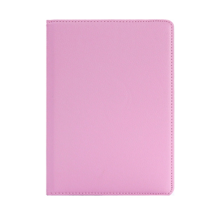 Litchi Texture Horizontal Flip 360 Degrees Rotation Leather Case for Huawei MediaPad T5 10.1, with Holder (Pink)