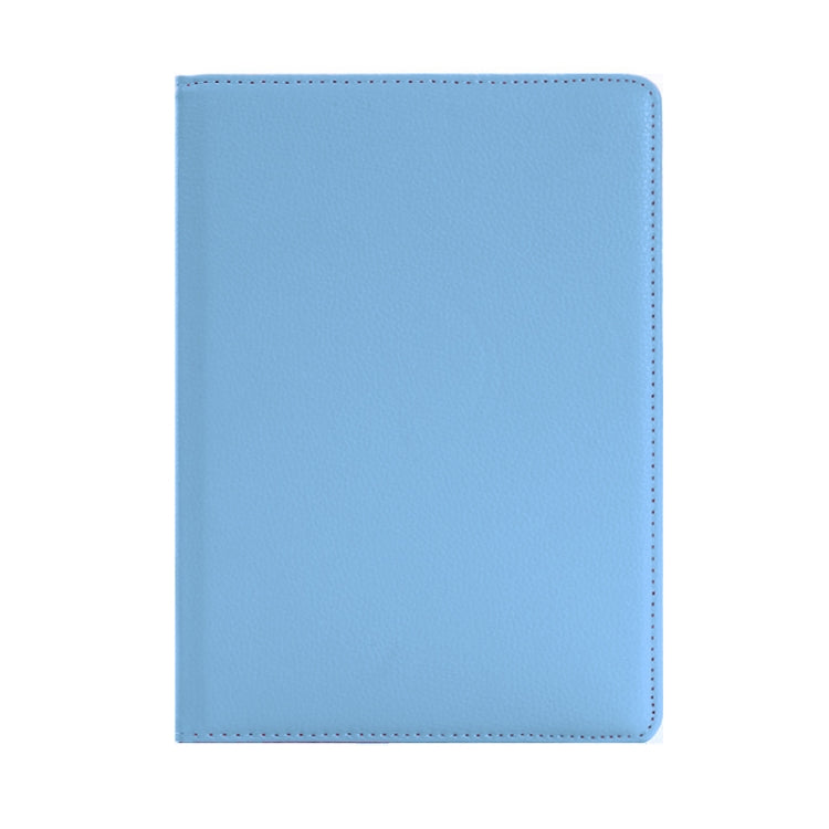 Litchi Texture Horizontal Flip 360 Degrees Rotation Leather Case for Huawei MediaPad T5 10.1, with Holder (Blue)
