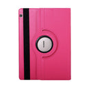 Litchi Texture Horizontal Flip 360 Degrees Rotation Leather Case for Huawei MediaPad T5 10.1, with Holder (Magenta)