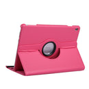Litchi Texture Horizontal Flip 360 Degrees Rotation Leather Case for Huawei MediaPad T5 10.1, with Holder (Magenta)