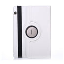 Litchi Texture Horizontal Flip 360 Degrees Rotation Leather Case for Huawei MediaPad T5 10.1, with Holder (White)