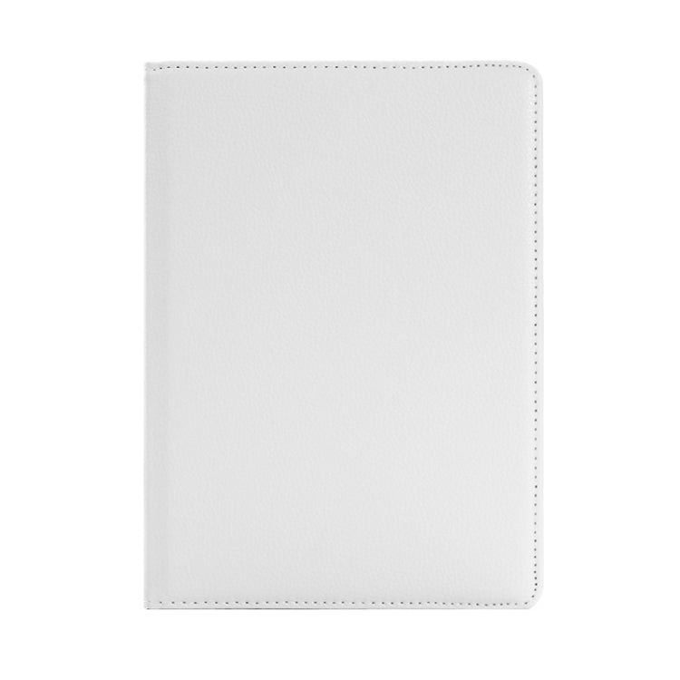 Litchi Texture Horizontal Flip 360 Degrees Rotation Leather Case for Huawei MediaPad T5 10.1, with Holder (White)