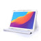 Litchi Texture Horizontal Flip 360 Degrees Rotation Leather Case for Huawei MediaPad T5 10.1, with Holder (White)
