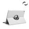 Litchi Texture Horizontal Flip 360 Degrees Rotation Leather Case for Huawei MediaPad T5 10.1, with Holder (White)