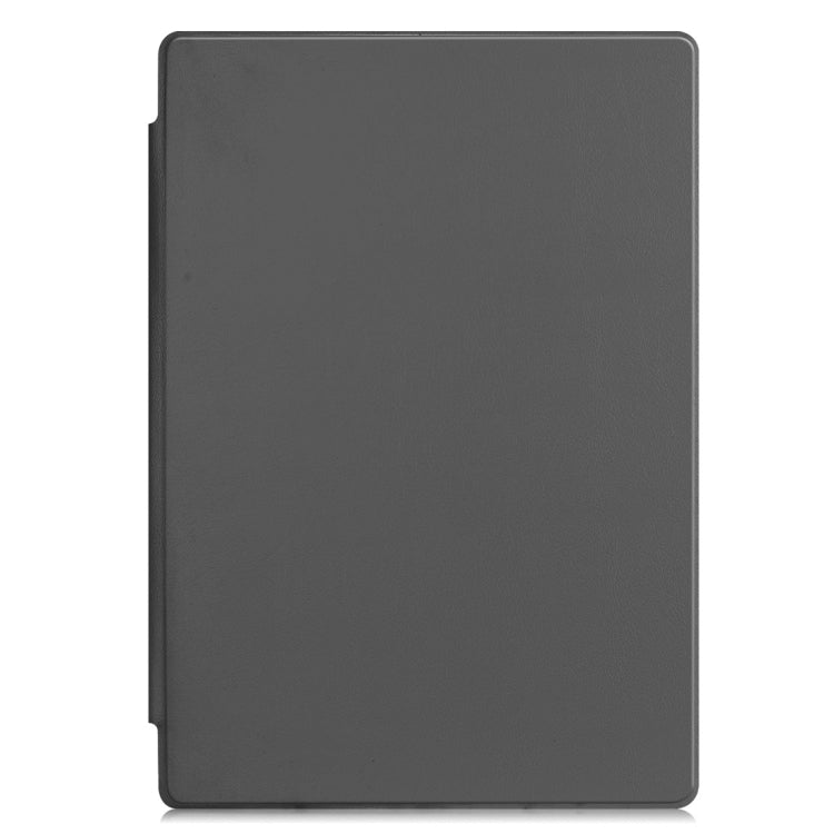 Custer Texture Horizontal Flip PU Leather Case for Microsoft Surface Pro 4 / 5 / 6 / 7 12.3 inch, with Holder & Pen Slot(Grey)