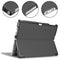 Custer Texture Horizontal Flip PU Leather Case for Microsoft Surface Pro 4 / 5 / 6 / 7 12.3 inch, with Holder & Pen Slot(Grey)