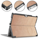 Custer Texture Horizontal Flip PU Leather Case for Microsoft Surface Pro 4 / 5 / 6 / 7 12.3 inch, with Holder & Pen Slot(Rose Gold)