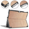 Custer Texture Horizontal Flip PU Leather Case for Microsoft Surface Pro 4 / 5 / 6 / 7 12.3 inch, with Holder & Pen Slot(Rose Gold)