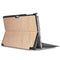 Custer Texture Horizontal Flip PU Leather Case for Microsoft Surface Pro 4 / 5 / 6 / 7 12.3 inch, with Holder & Pen Slot(Rose Gold)