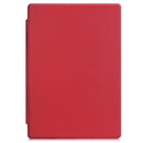 Custer Texture Horizontal Flip PU Leather Case for Microsoft Surface Pro 4 / 5 / 6 / 7 12.3 inch, with Holder & Pen Slot(Red)