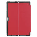 Custer Texture Horizontal Flip PU Leather Case for Microsoft Surface Pro 4 / 5 / 6 / 7 12.3 inch, with Holder & Pen Slot(Red)