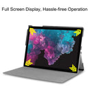 Custer Texture Horizontal Flip PU Leather Case for Microsoft Surface Pro 4 / 5 / 6 / 7 12.3 inch, with Holder & Pen Slot(Red)