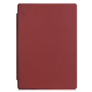 Custer Texture Horizontal Flip PU Leather Case for Microsoft Surface Pro 4 / 5 / 6 / 7 12.3 inch, with Holder & Pen Slot(Wine Red)