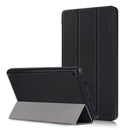 Custer Texture Horizontal Flip Leather Case for Amazon New Fire 7 2019, with Three-folding Holder(Black)