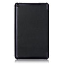 Custer Texture Horizontal Flip Leather Case for Amazon New Fire 7 2019, with Three-folding Holder(Black)