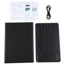 AM10S Detachable Bluetooth Backlight Keyboard Ultrathin Horizontal Flip Leather Tablet Case with Holder for Lenovo M10 Plus 10.3 inch X606F(Black)