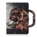 Lion Pattern Horizontal Flip Leather Case for Huawei MediaPad T5, with Holder & Card Slot & Wallet
