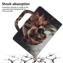 Lion Pattern Horizontal Flip Leather Case for Huawei MediaPad T5, with Holder & Card Slot & Wallet