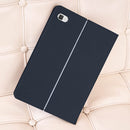 Horizontal Flip PU Leather Smart Keyboard Tablet Case with Holder for Ulefone Tab A7 (WMC0498TK)(Bluish Grey)