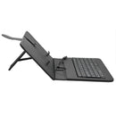ENKAY 80-Keys Wired Keyboard Leather Tablet Case with Holder for Android Tablet / Android Mobile Phone(Black)